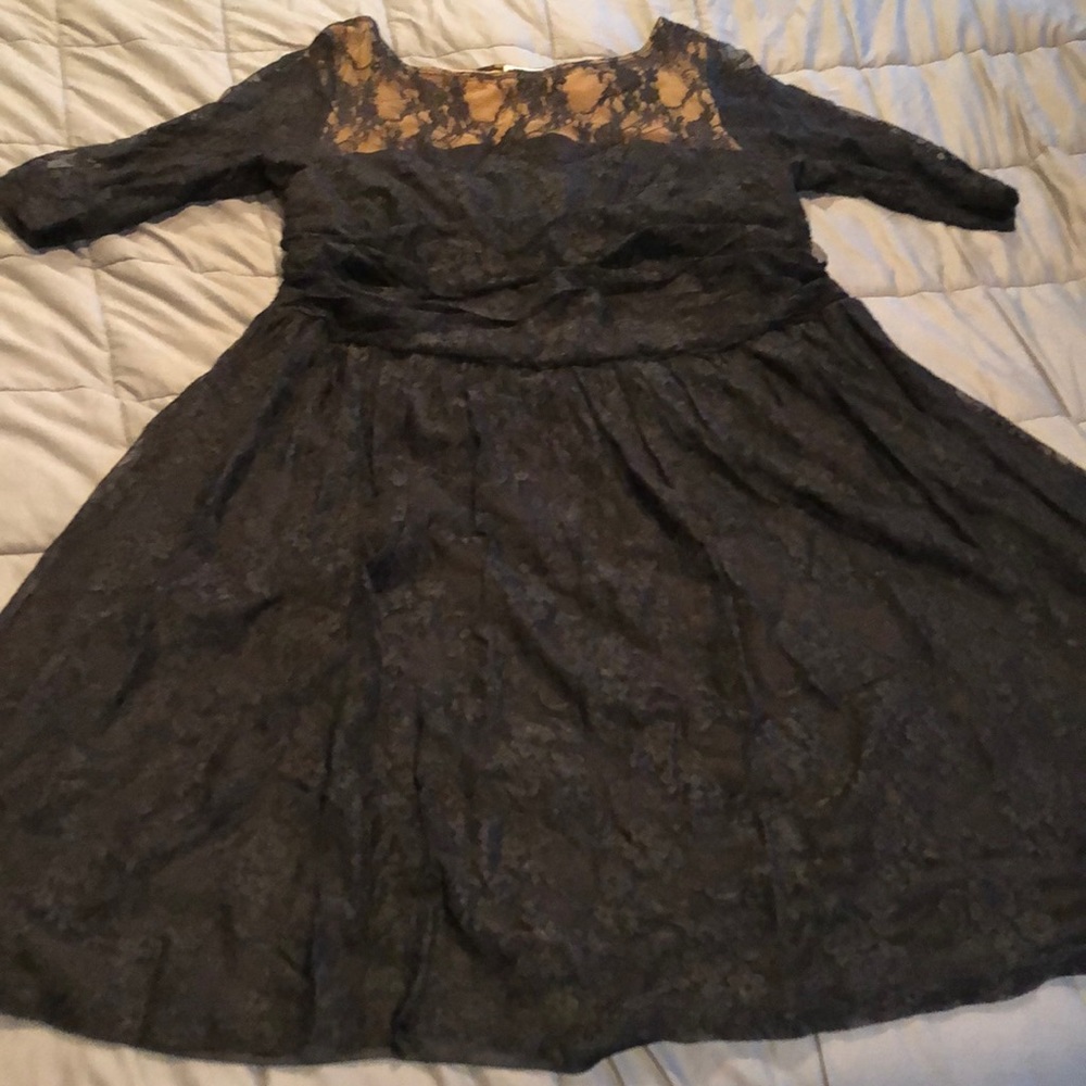 Retro Black Lace Dress
